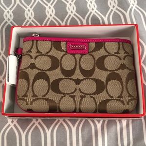 Authentic Coach Wristlet NWT
